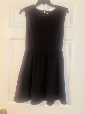 Black Sleeveless Short Stretch Dress Small
